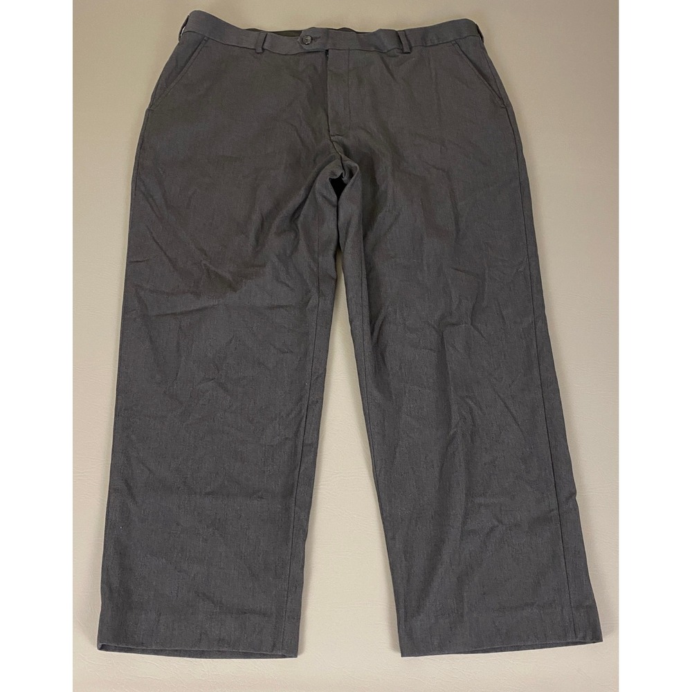George Dress Pants‎ Graphite Gray Men's 42x30 Polyester Blend Business Casual